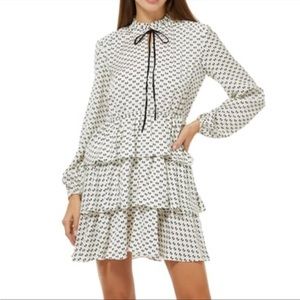 MAJE RINALA MINI BOW RUFFLE DRESS SZ 36